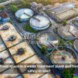What is a confined space in a water treatment plant?