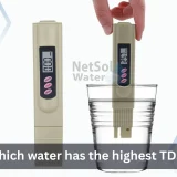 Which water has the highest TDS?