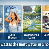 What wastes the most water in a home?