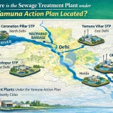 Where is the sewage treatment plant under Yamuna Action Plan located?