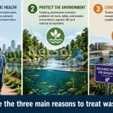 What are the three main reasons to treat wastewater?