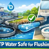 Is STP water safe for flushing