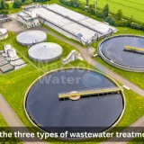 What are the three types of wastewater treatment plants