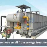 How to remove smell from sewage treatment plant?