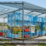 What is the biggest problem with conventional sewage treatment?