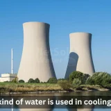What kind of water is used in cooling towers?