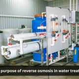 What is the purpose of reverse osmosis in water treatment plant?