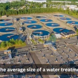 What is the average size of a water treatment plant?