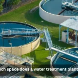 How much space does a water treatment plant need?