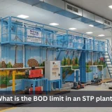 What is the BOD limit in an STP plant?