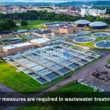 What safety measures are required in wastewater treatment plants?